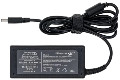 Блок питания GRAND-X для ноутбуков 19.5V 3.34A 4.5x3.0mm 65W (ACDL65W45)